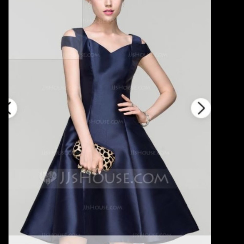 JJ House new navy blue dress